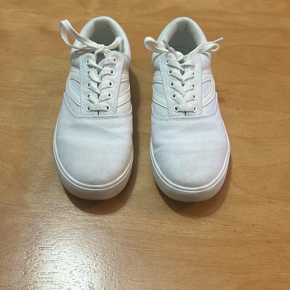 Tretorn White Canvas Sneakers